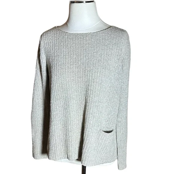 EILEEN Fisher Women’s Grey Sweater Size Medium - Picture 1 of 5